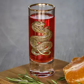 Vodka set "Snake. Timeless" for 3 people, in a box